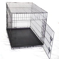 Thumbnail for 36' Portable Foldable Dog Cat Rabbit Collapsible Crate Pet Cage with Cover Blue