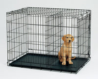 Thumbnail for YES4PETS 36' Collapsible Metal Dog Cat Crate Cage Cat Carrier With Divider