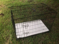 Thumbnail for YES4PETS 36' Metal Collapsible Dog Cat Crate Cage Cat Carrier With Pet Mat