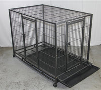 Thumbnail for YES4PETS XL Pet Dog Cat Cage Metal Crate Kennel Portable Puppy Cat Rabbit House