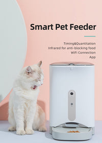 Thumbnail for Smart Automatic Pet Dog Cat Rabbit Feeder Smartphone Camera APP for iPhone Android