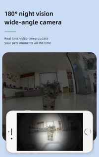 Thumbnail for Smart Automatic Pet Dog Cat Rabbit Feeder Smartphone Camera APP for iPhone Android