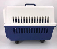 Thumbnail for YES4PETS Navy XXXL Dog Puppy Cat Crate Pet Carrier Cage W Tray, Bowl & Removable Wheels