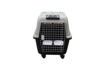 Thumbnail for YES4PETS XL Plastic Kennels Pet Carrier Dog Cat Cage Crate With Handle and Removable Wheel Black