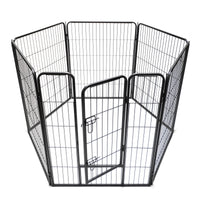 Thumbnail for 6 Panels 100 cm Heavy Duty Pet Dog Cat Puppy Rabbit Exercise Playpen Fence Extension