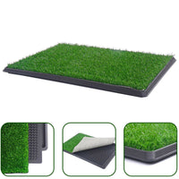 Thumbnail for YES4PETS XL Indoor Dog Puppy Toilet Grass Training Mat Loo Pad Potty W 2 Grass