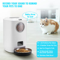 Thumbnail for YES4PETS 4.5L Visible Automatic Digital Pet Dog Cat Feeder Food Bowl Dispenser