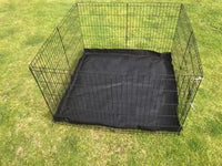 Thumbnail for YES4PETS 24' Dog Rabbit Playpen Exercise Puppy Enclosure Fence With Canvas Floor