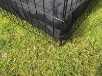 Thumbnail for YES4PETS 24' Dog Rabbit Playpen Exercise Puppy Enclosure Fence With Canvas Floor