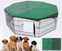 Thumbnail for YES4PETS 24' Dog Rabbit Playpen Exercise Puppy Enclosure Fence With Cover