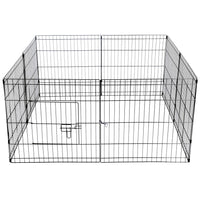 Thumbnail for YES4PETS 24' Dog Rabbit Playpen Exercise Puppy Enclosure Fence With Cover