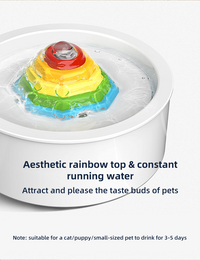 Thumbnail for YES4PETS Ceramic Electric Pet Water Fountain Dog Cat Water Feeder Bowl Dispenser