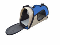 Thumbnail for YES4PETS Small Pet Dog Cat Rabbit Guinea Pig Ferret Carrier Travel Bag-Blue