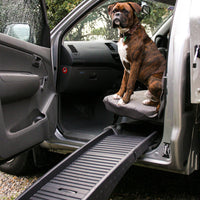 Thumbnail for YES4PETS Portable Foldable Pet Dog Puppy Car Van Climb Assist NonSlip Dog Ramp