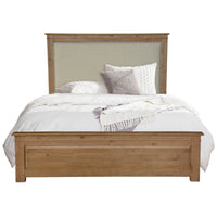 Thumbnail for Jade 5pc Queen Bed Suite Bedside Dresser Bedroom Furniture Package - Natural