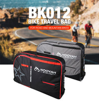 Thumbnail for NOOYAH Bike Travel Bag Case Plane Boat Shipping Transport, Fits Cross Country All Mountain Bike, MTB, TT, Road Triathlon Bike 29er 700c