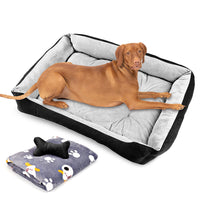 Thumbnail for Vaka Navy Dog Bed Pet Cat Calming Floor Mat Sleeping Cave Washable Extra Large 29704