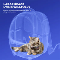 Thumbnail for Designed cat bag for going out, portable backpack, space capsule, large capacity breathable school bag, pet bag, summer pet backpack