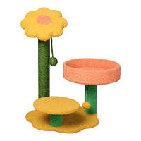 Thumbnail for Sun flower cat climbing frame cat scratching post toy