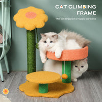 Thumbnail for Sun flower cat climbing frame cat scratching post toy