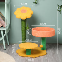 Thumbnail for Sun flower cat climbing frame cat scratching post toy