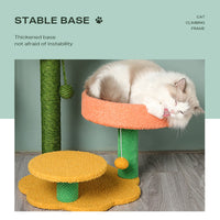 Thumbnail for Sun flower cat climbing frame cat scratching post toy