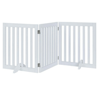 Thumbnail for Three Panel Freestanding Dog Gate, White