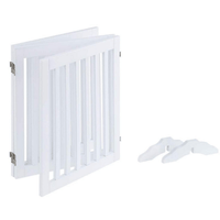 Thumbnail for Three Panel Freestanding Dog Gate, White