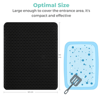 Thumbnail for Cat Litter Mat, Honeycomb Dual Layer Design Large