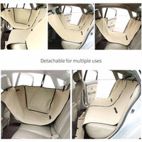 Thumbnail for Ondoing Detachable Pet Dog Car Seat Cover Backseat Protector Hammock Waterproof Non-slip Coffee