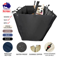 Thumbnail for Ondoing Detachable Pet Dog Car Seat Cover Backseat Protector Hammock Waterproof Non-slip Cream