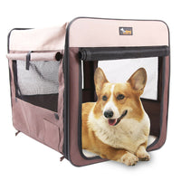 Thumbnail for Pet Carrier Bag Soft Dog Crate Cage Kennel Tent House Foldable Portable Car Bed Navy Blue 46x38x41CM