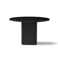 Thumbnail for Tate 4 Seater Black Column Dining Table