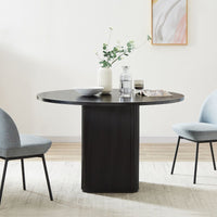 Thumbnail for Tate 4 Seater Black Column Dining Table