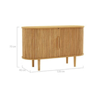 Thumbnail for Tate Column Wooden Sideboard Table in Natural