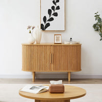 Thumbnail for Tate Column Wooden Sideboard Table in Natural