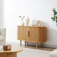 Thumbnail for Tate Column Wooden Sideboard Table in Natural