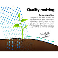 Thumbnail for Instahut 0.915x100m Weed Mat Weedmat Control Plant