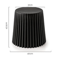 Thumbnail for ArtissIn 2x Bar Stools Cupcake Plastic Foot Stool Black