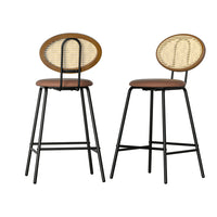 Thumbnail for Artiss 2x Bar Stools PU Leather Stools Brown