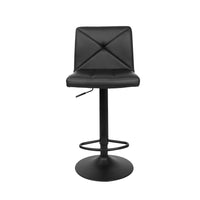 Thumbnail for Artiss 2x Bar Stools Kitchen Dining Chairs Gas Lift Stool Leather Black