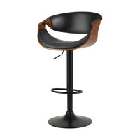 Thumbnail for Artiss Bar Stools Gas Lift Leather w/Armrest