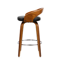 Thumbnail for Artiss 2x Bar Stools Swivel Seat Curving Backrest