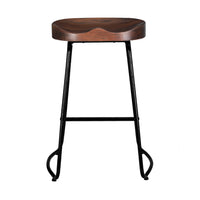 Thumbnail for Artiss 4x Bar Stools Tractor Seat 65cm Black