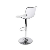 Thumbnail for Artiss 2x Bar Stools Gas Lift Leather Seat White