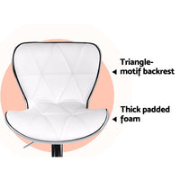 Thumbnail for Artiss 4x Bar Stools Gas Lift Leather Seat White