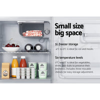 Thumbnail for Devanti 48L Bar Fridge White - Bring To Door 