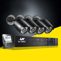 Thumbnail for UL-tech CCTV Security System 4CH DVR 4 Cameras 2TB Hard Drive