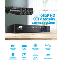 Thumbnail for UL-tech CCTV Security System 8CH DVR 4 Cameras 1080p