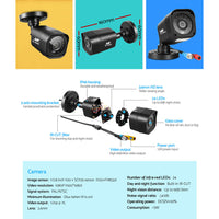 Thumbnail for UL-tech CCTV Security System 8CH DVR 4 Cameras 1080p